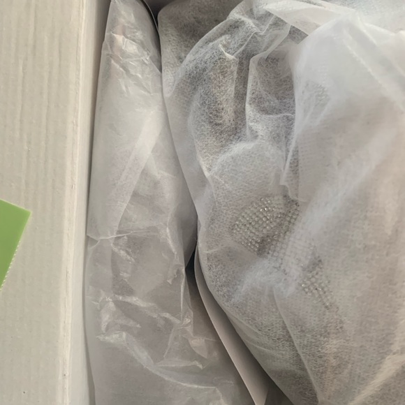 Brand new, brown satin sandal with rhinestones - Picture 5 of 6